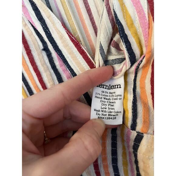 Lemlem Striped Short Sleeve Tiered Dress Sz S - Picture 5 of 6